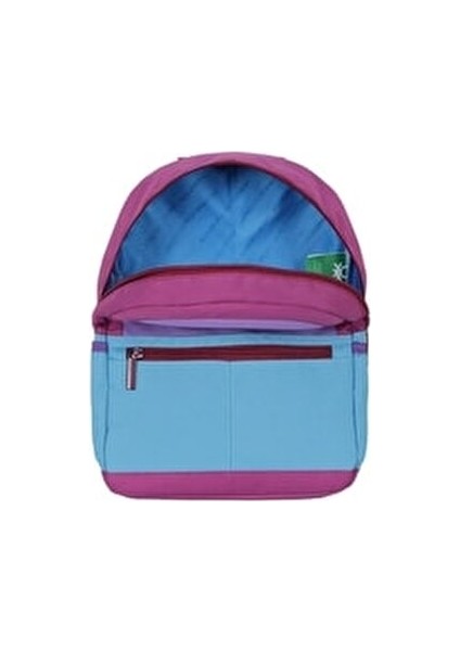 Anaokulu Çantası 31x26x13 cm 250 gr Mor ve Mavi Renkli