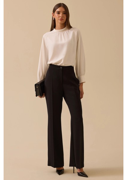 Kadın Stella Ispanyol Paça Pantolon 0026 Siyah