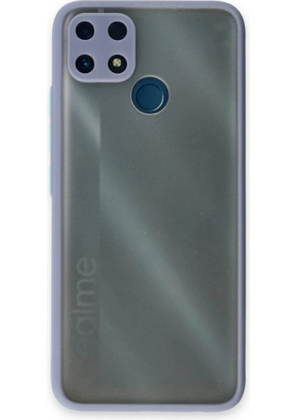 Realme C25 Kılıf Montreal Silikon Kapak - Gri