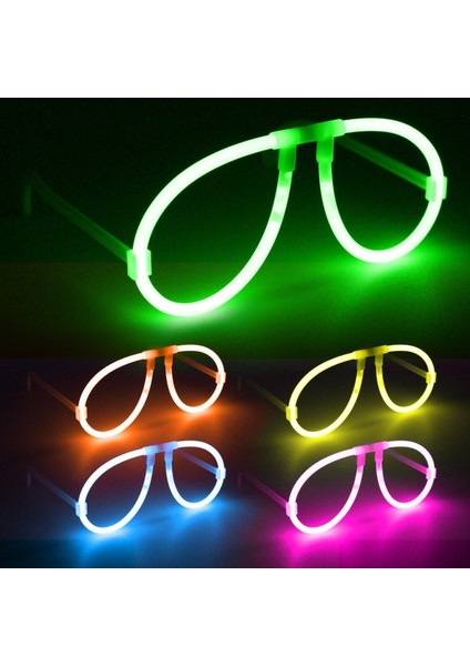Allzey Neon Glow Fosfor Gözlük – Festival &amp; Parti (12&amp;#39;li Set)