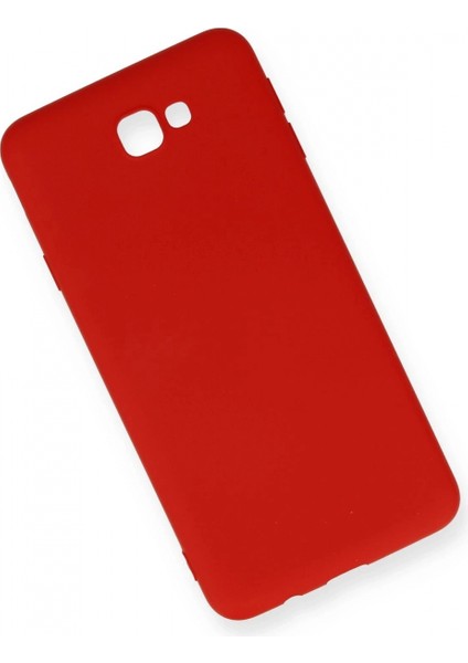 Samsung Galaxy J7 Prime Kılıf Nano Içi Kadife Silikon - Kırmızı modelleri