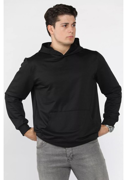 Kapüşonlu Kanguru Cepli Erkek Sweatshirt P-00018574