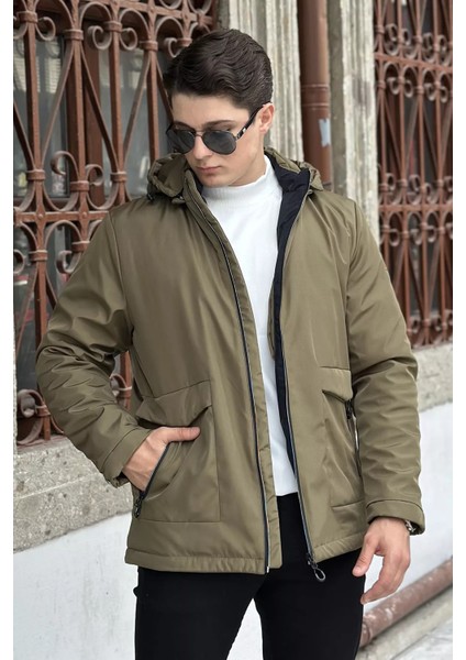 Erkek Kapüşonlu Iç Astarlı Mont P-00018588 fiyatları