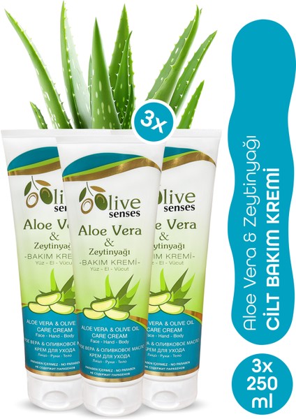 3'lü Aloe Vera Vücut Bakım Kremi Seti