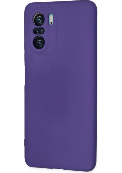 Xiaomi Poco F3 Kılıf Nano Içi Kadife Silikon - Mor modelleri