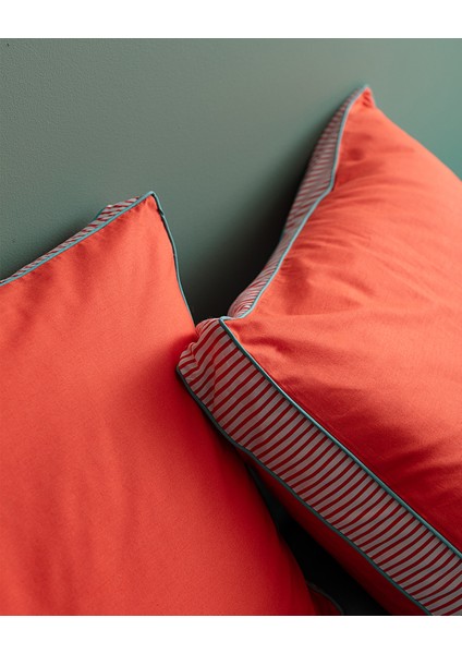 Allure King Size %100 Pamuk Nevresim Takımı - Turuncu