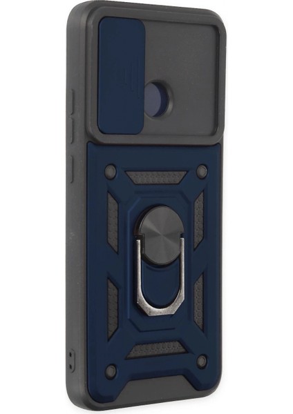 Xiaomi Redmi 10C Kılıf Pars Lens Yüzüklü Silikon - Lacivert fiyatları