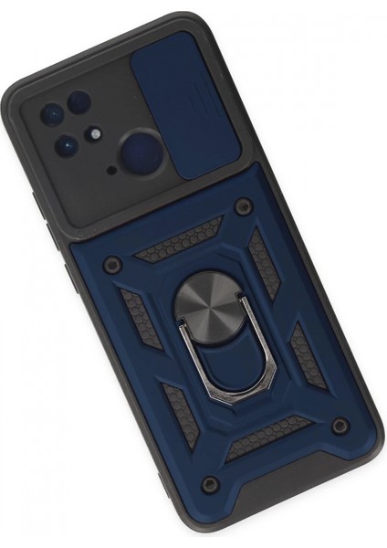 Xiaomi Redmi 10C Kılıf Pars Lens Yüzüklü Silikon - Lacivert modelleri