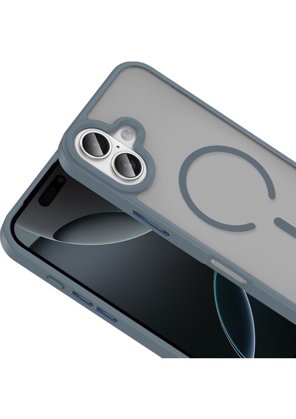 iPhone 17 Kılıf M-Safe Şarj Özellikli Mat Arka Yüzey Sio Kılıf modelleri