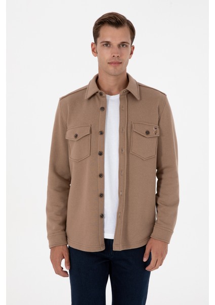 Erkek Camel Gömlek Örme 50316673-VR015