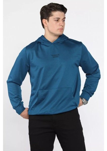 Kanguru Cepli Kapüşonlu Erkek Sweatshirt P-00018571 fiyatları