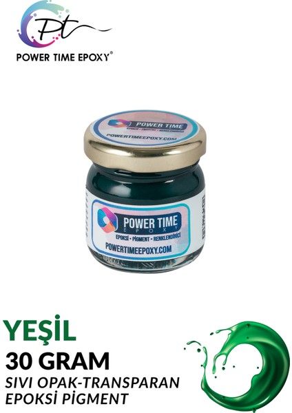 Opak & Transparan Sıvı Pigment Boya Epoksi Için 30 gr