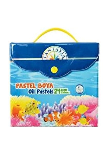 24 Lü Çantalı Pastal Boya Seti Renkli Eğlenceli Boyalar 24 Adet modelleri