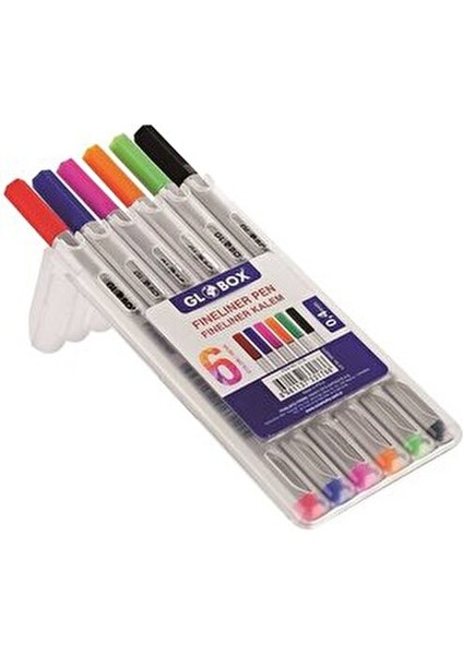 Fineliner Keçeli Kalem 6'lı Set 0,4 mm Uç Renkli Kalemler ile Yaratıcılığınızı Geliştirin fiyatları