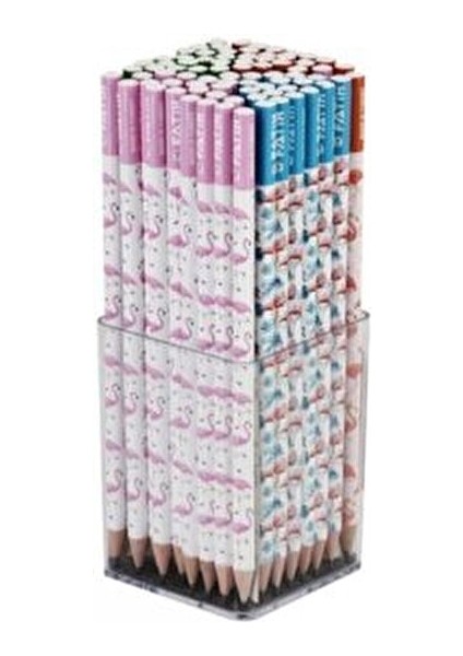 Kurşun Kalem Flamingo 12'li Set Renkli Desenli Yerli Üretim Kalemler fiyatları