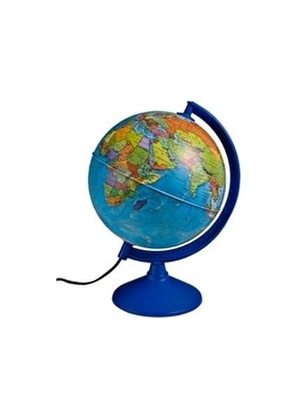 Siyasi Küre 26 Cm Mavi Renkli Dünya Haritası ile Eğlenceli Öğrenme Aracı