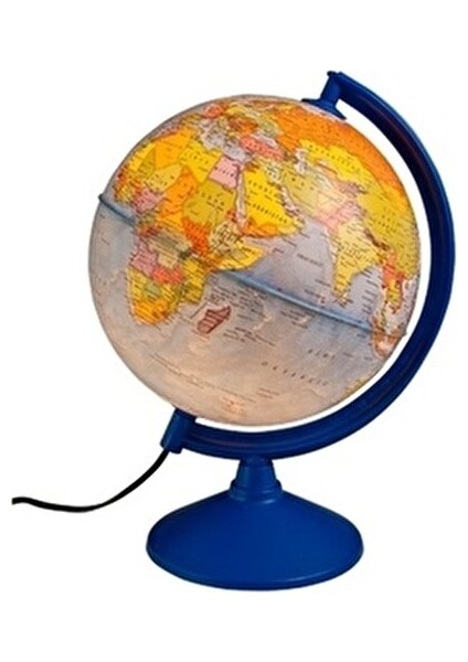 Siyasi Küre 26 Cm Mavi Renkli Dünya Haritası ile Eğlenceli Öğrenme Aracı
