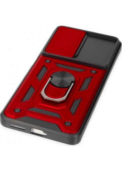 Xiaomi Mi 11T Pro Kılıf Pars Lens Yüzüklü Silikon - Kırmızı indirimleri