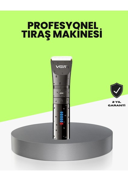 Şarjlı Saç Kesme Makinesi – 4 Taraklı, 2 Kademeli Güç Ayarı, Uzun Pil Ömrü