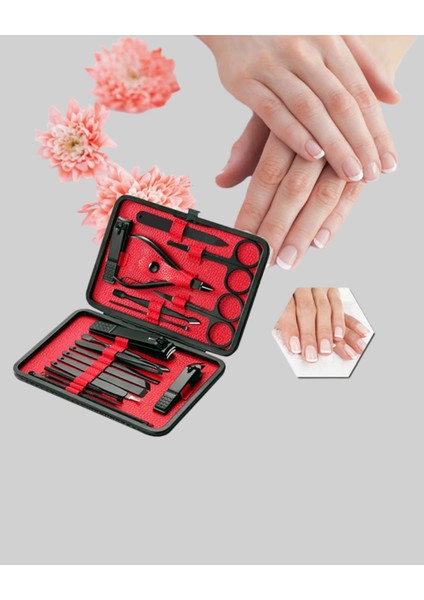 Msa-Shop 17 Parçalık Deri Kaplamalı Manikür Seti fırsatları