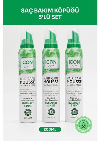 Icon Care Saç Bakım Köpüğü Rosemary & Mınt 3'lü Set fiyatları