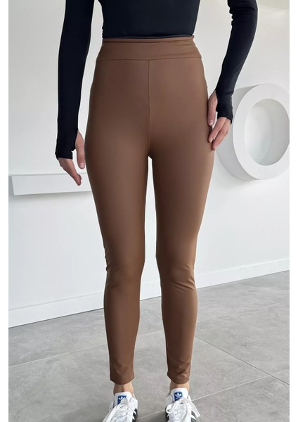 Kadın Şardonlu Deri Tayt P-00001162 modelleri