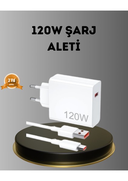 Turbo 120W Hızlı Şarj Cihazı – Kısa Devre ve Akım Koruma Özellikli