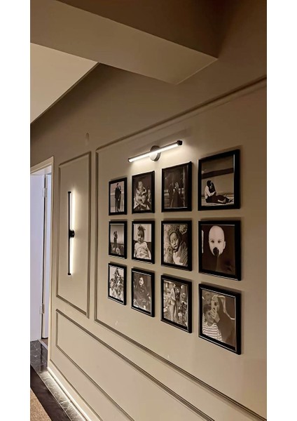 Zümrüt Kuğu Siyah Kasa Günışığı Ledli Pilli Aplik - 2 Adet - Pil Dahildir modelleri