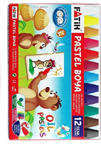 12'li Pastel Boya Kalemi 12 Renkli Çocuklar İçin Güvenli Boya Seti fiyatları