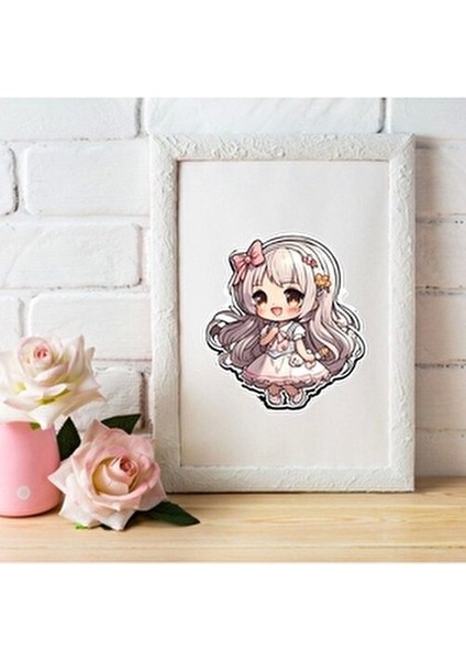 Şeffaf Kawaii Sticker Etiket Eğlenceli Tasarım 10 Adet Renkli ve Kullanışlı