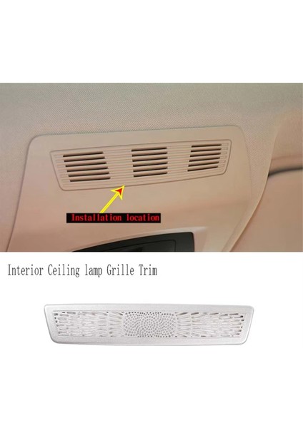 Araba Paslanmaz Çelik Çatı Okuma Işık Kapağı Iç Tavan Lambası Izgara Trim Bmw 5 Serisi F10 2011-2017 (Yurt Dışından) modelleri