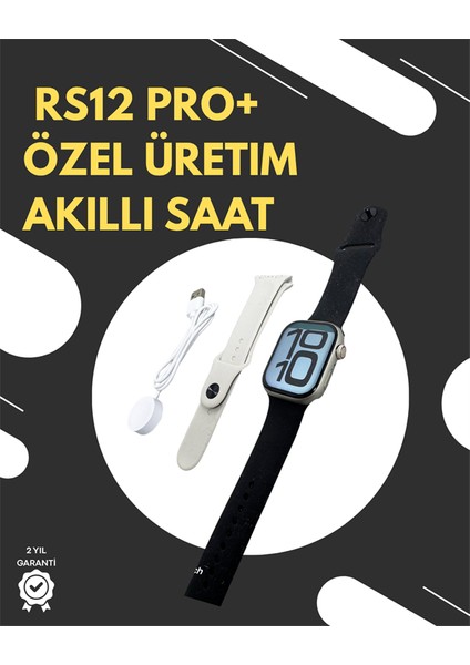 RS12 Pro+ 2025 Serisi Garantili Özel Üretim Akıllı Saat – Amoled Ekran, Gps, 2gb Hafıza, Sesl