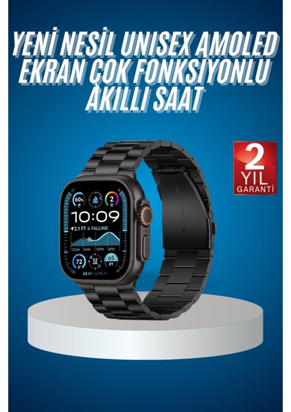 Akıllı Saat 3 Kordonlu Waterproof Adımsayar, Titreşim ve Gps Özelliği