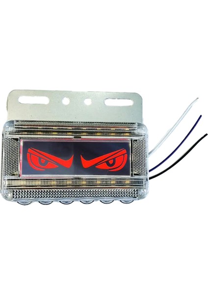 Göz Yan Işaretli Işıklar 12V-24V Kamyon LED Yan Işaretli Işıklar Sürüş Güvenlik Kamyonu Işık Kırmızı (Yurt Dışından)