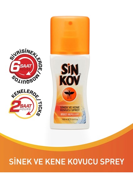Sivrisinek Kovucu Losyon 100 ml Geniş Kapsama Alanı