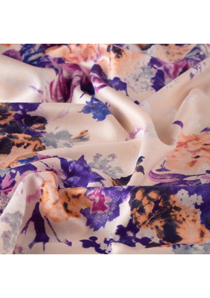 Ipekevi Desenli Ipek Şal - Gül Bahçesi Desenli - Krem fiyatları