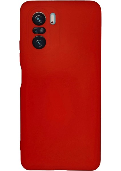 Xiaomi Poco F3 Kılıf Nano Içi Kadife Silikon - Kırmızı