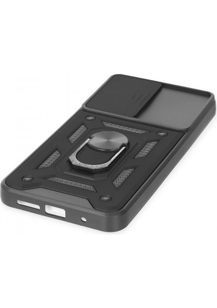 Xiaomi Redmi Note 9 4g Kılıf Pars Lens Yüzüklü Silikon - Siyah indirimleri