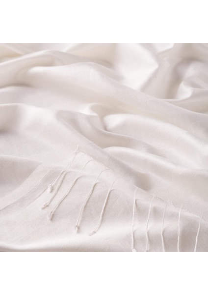 Ipekevi Desenli Ipek Şal - Mono Panjur Desenli - Inci Beyazı fiyatları