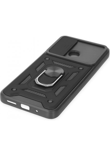 Xiaomi Redmi 10C Kılıf Pars Lens Yüzüklü Silikon - Siyah indirimleri