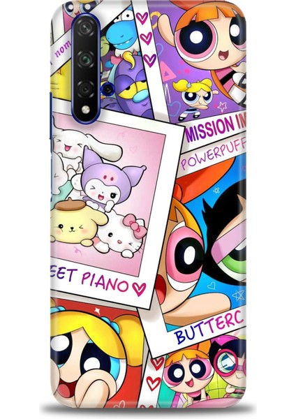 Huawei Honor 20 Kılıf Hd Baskılı Kılıf + Nano Tam Kaplayan Ekran Koruyucu 122