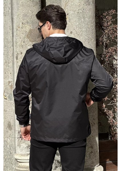 Erkek Iç Astarlı Kapüşonlu Amblem Detaylı Mevsimlik Mont P-00018652 modelleri