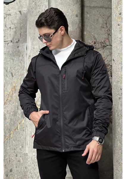 Erkek Iç Astarlı Kapüşonlu Amblem Detaylı Mevsimlik Mont P-00018652 fırsatları