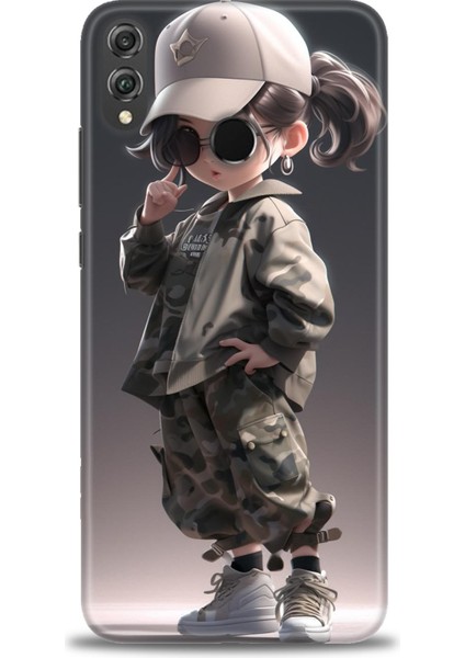 Huawei Honor 8x Kılıf Hd Baskılı Kılıf + Nano Tam Kaplayan Ekran Koruyucu 254