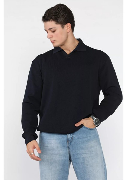 Gömlek Yaka Erkek Triko Kazak P-00018553 fiyatları