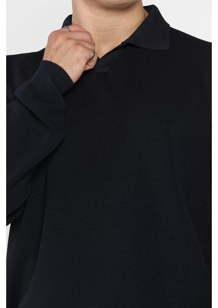 Gömlek Yaka Erkek Triko Kazak P-00018553 fırsatları