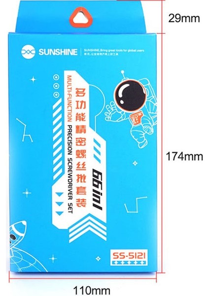 Sunshine SS-5121 66 In 1 Çok Fonksiyonlu Hassas Tornavida Seti indirimleri