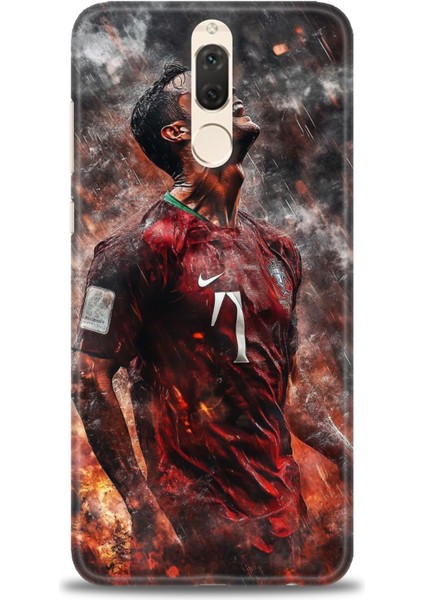 Huawei Mate 10 Lite Kılıf Hd Baskılı Kılıf + Nano Tam Kaplayan Ekran Koruyucu 8