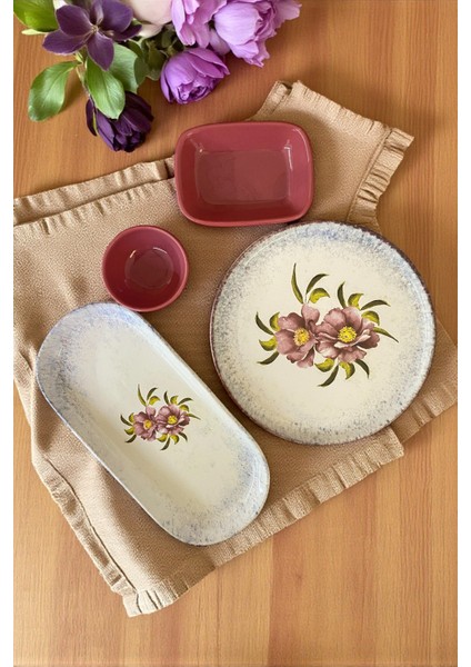 Polya 15 Parça 4 Kişilik Kahvaltı Takımı / Kahvaltılık Sunum Seti fiyatları