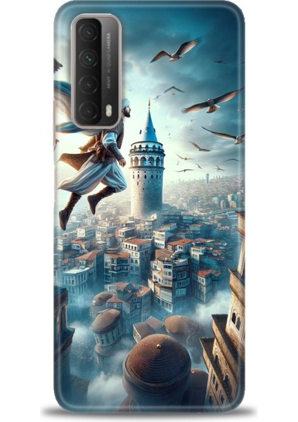 Huawei P Smart 2021 Kılıf Hd Baskılı Kılıf + Nano Tam Kaplayan Ekran Koruyucu 224